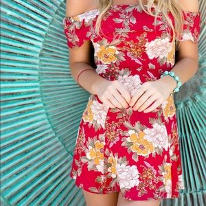 Reformation Off The Shoulder Mini Dress